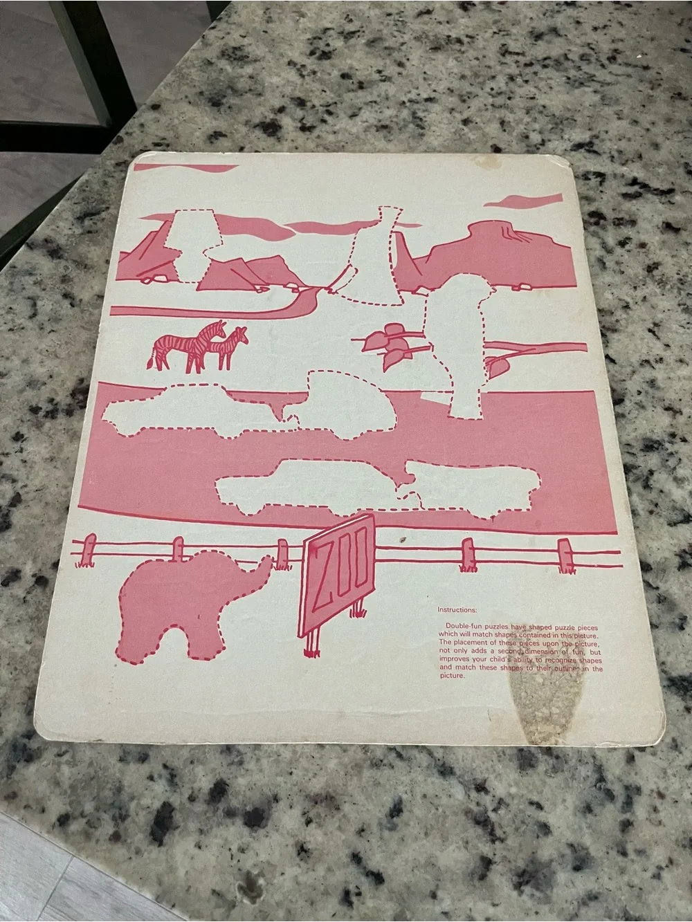 VTG. Warren Paper Products “ Flinstones” Puzzle